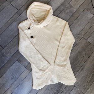 Wrap Style Sweater Ivory M